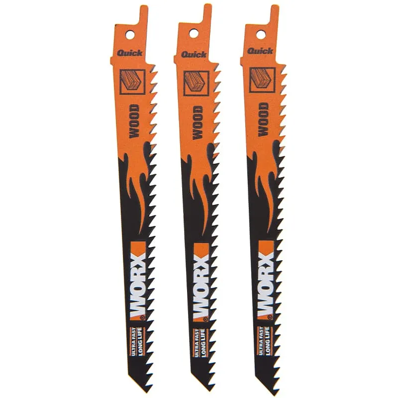 Лезвия по дереву для сабельной пилы WORX WA8010.3 150 мм — детальное фото