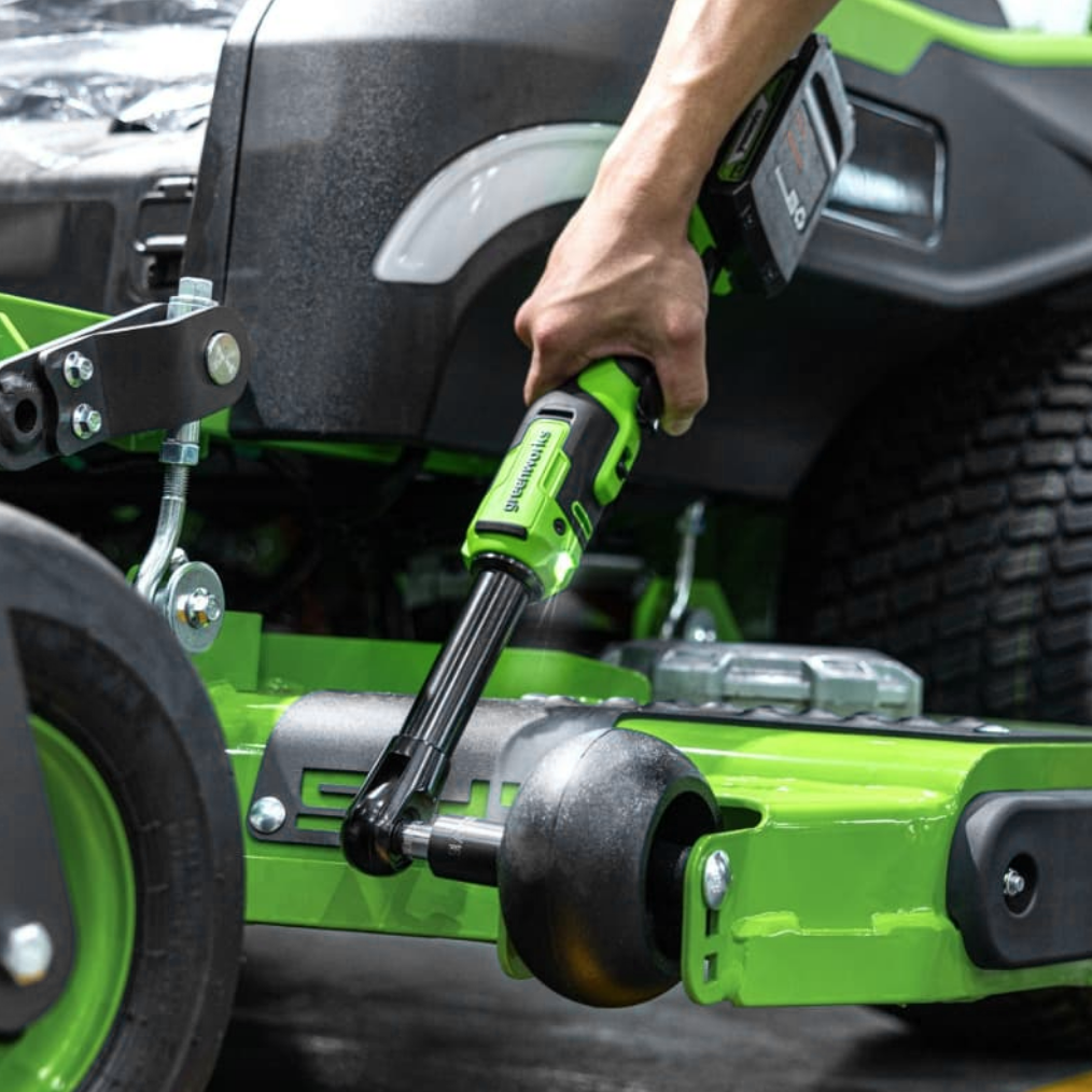 Гайковерт-трещотка удлиненная Greenworks GD24RWX 24V 3804207 (1/2") бесщеточная аккумуляторная — детальное фото