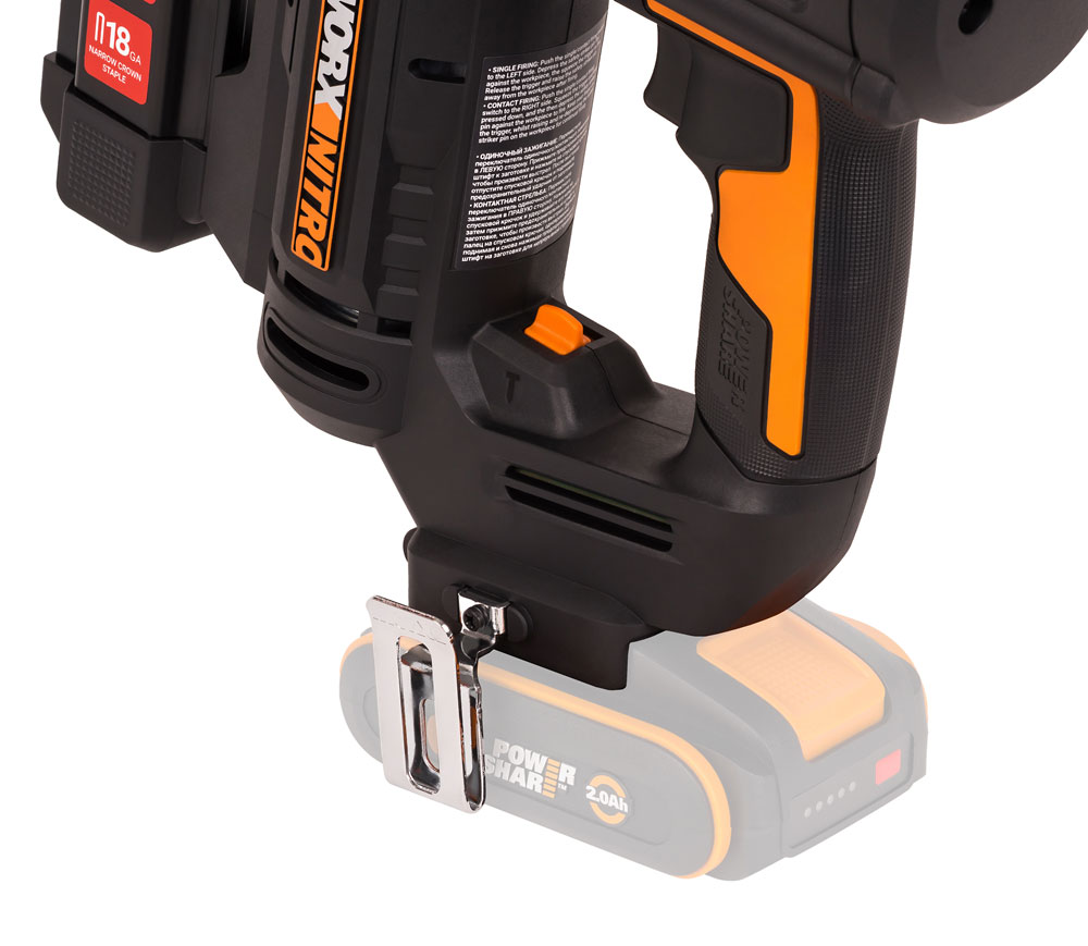 Степлер WORX WX844 20V аккумуляторный — детальное фото
