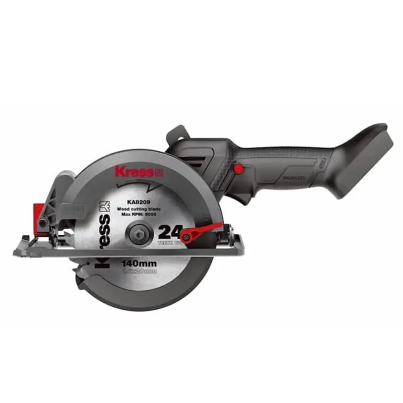 Пила циркулярная KRESS KU519.9 20V 140мм бесщеточная аккумуляторная, без АКБ и ЗУ