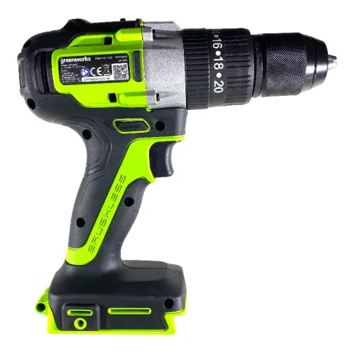 Дрель-шуруповерт ударная Greenworks GD24DD60 24V 3704107 (60 Нм) аккумуляторная бесщеточная — детальное фото