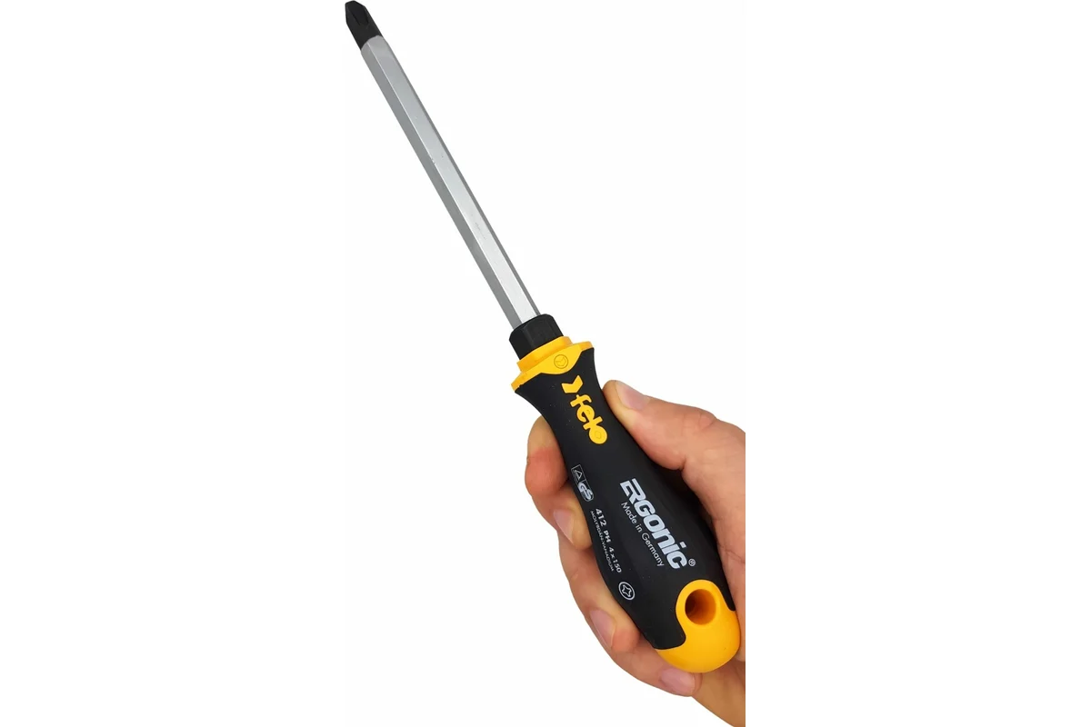 Крестовая отвертка Felo Ergonic с шестигранным лезвием PH4x150 41240540 — детальное фото