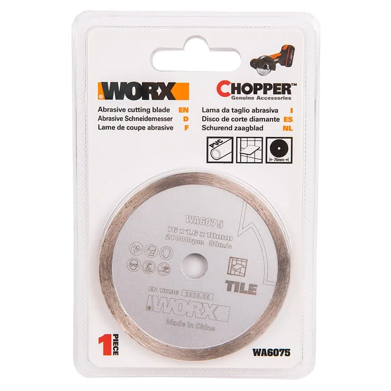 Алмазный пильный диск WORX WA6075 — детальное фото