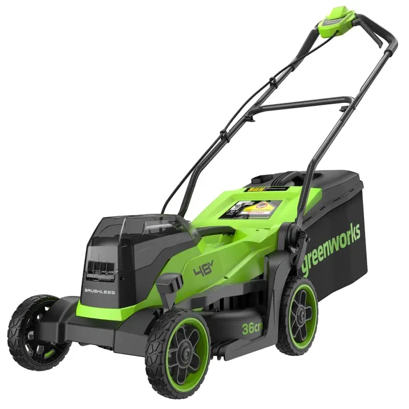 Газонокосилка аккумуляторная 36 см Greenworks 2х24V (48V) GD24X2LM361 2520707, бесщеточная, без АКБ и ЗУ