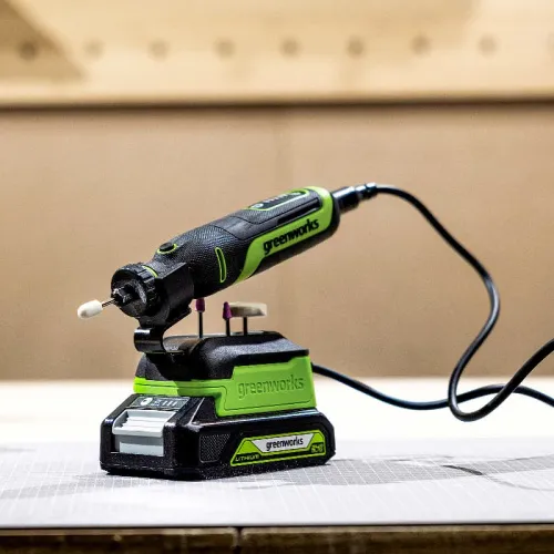 Гравер Greenworks G24RT 24V 3200807 бесщеточный аккумуляторный — детальное фото