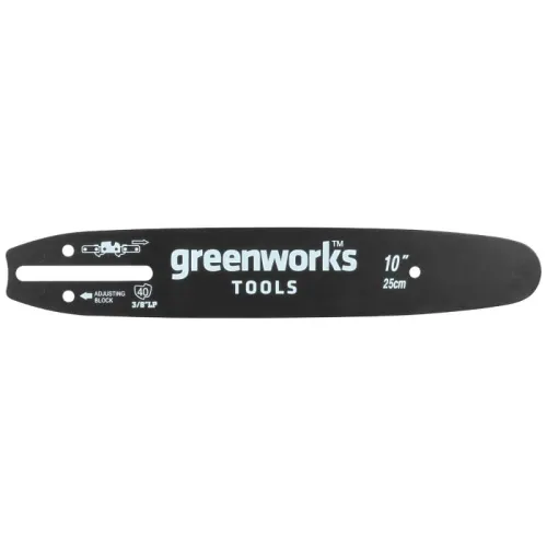 Шина 25 см 2947207 для аккумуляторной цепной пилы Greenworks G24CS25 24V 2007707 — детальное фото