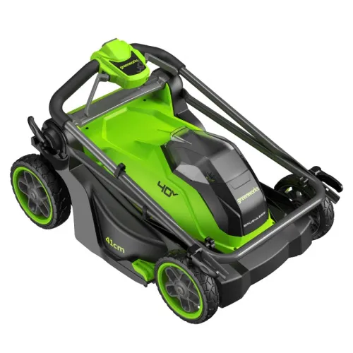 Газонокосилка Greenworks GD40LM411 40V 2521007 (41 см) бесщеточная аккумуляторная — детальное фото