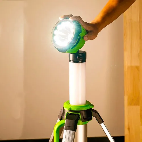 Мачта светодиодная осветительная 2-в-1 Greenworks G24WLS 24V 3401107 аккумуляторная — детальное фото