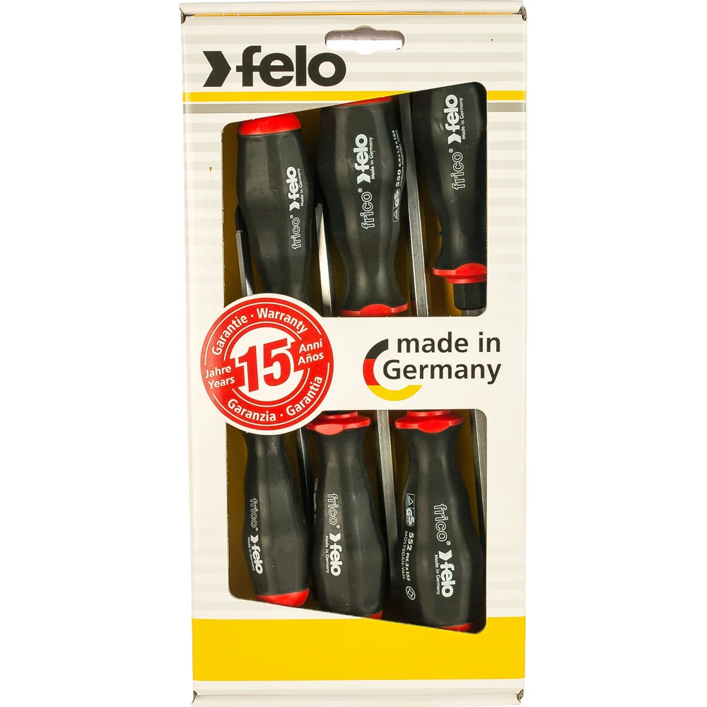 Набор отверток SL/PH с шестигранным лезвием, 6 шт Felo 55096147 — детальное фото