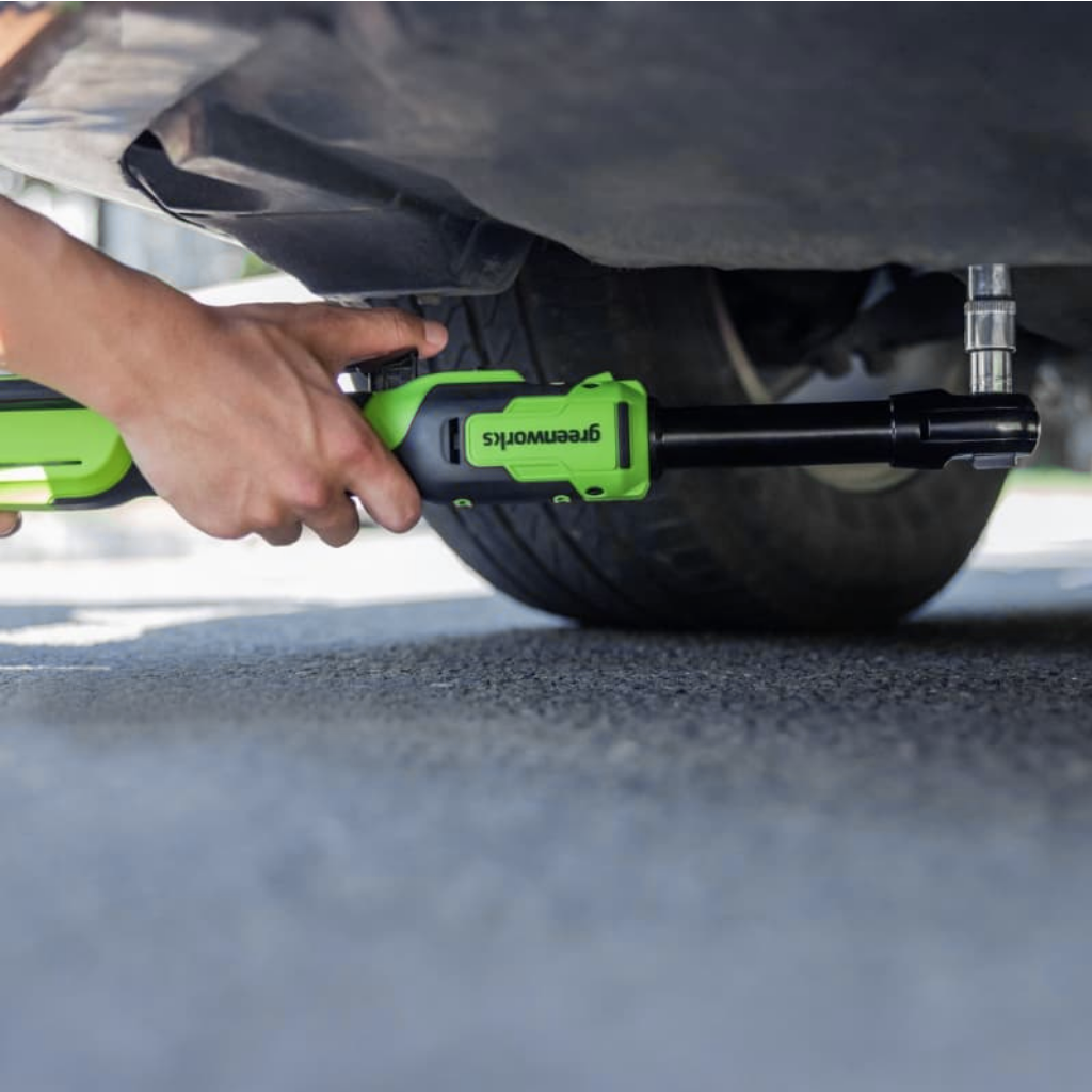 Гайковерт-трещотка удлиненная Greenworks GD24RWX 24V 3804207 (1/2") бесщеточная аккумуляторная — детальное фото