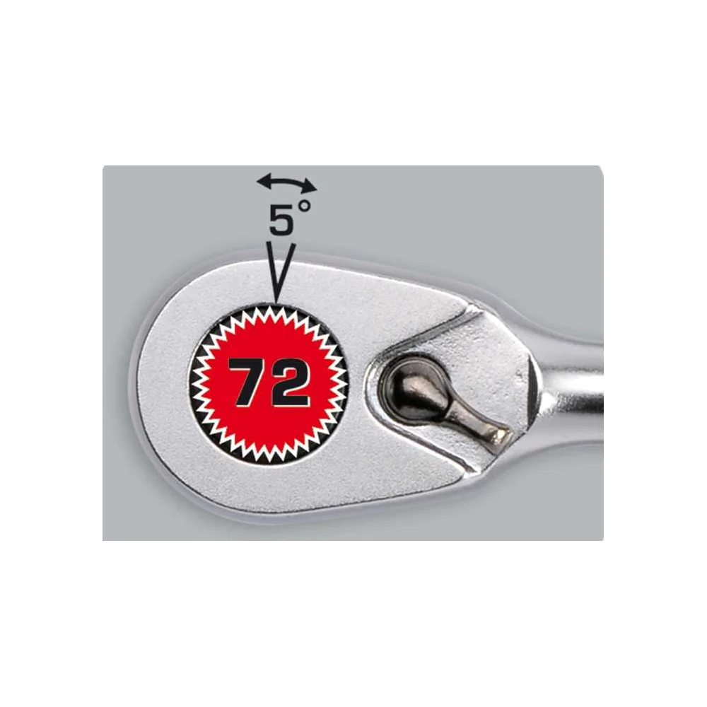 Трещотка Felo Ergonic 1/4" 72 зуба в блистере 49763541 — детальное фото