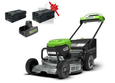 Самоходная газонокосилка Greenworks LM221S 82V 2519407 (56 см) бесщеточная аккумуляторная